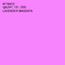 #F783FD - Lavender Magenta Color Image